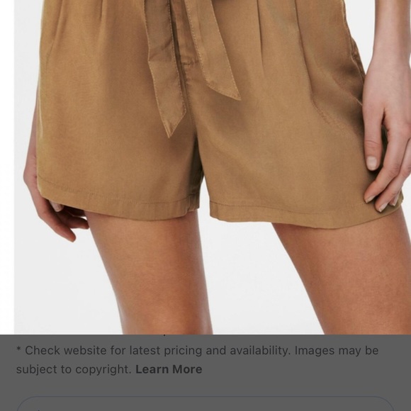 ecovero eco friendly recycle tan tall women’s L shorts - Picture 1 of 5